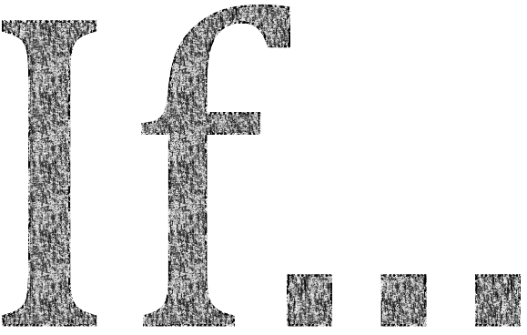 image of text: if...