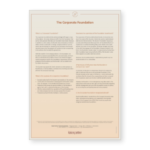 <h5>The Corporate Foundation</h5>